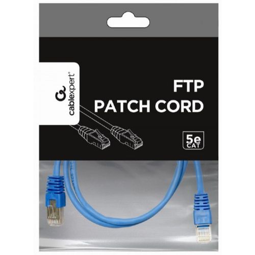 PP22-1M/B Gembird Mrezni kabl FTP Cat5e Patch cord, 1m blue slika 4