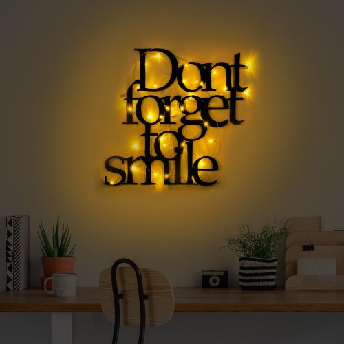 Wallity Metalna zidna dekoracija Dont Forget To Smile 183 slika 3