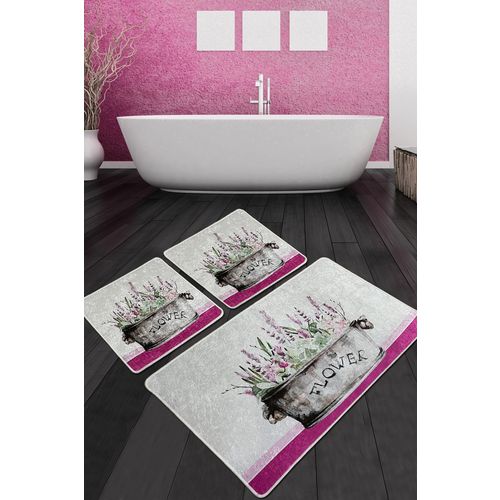 Polipra Djt Multicolor Bathmat Set (3 Pieces) slika 1