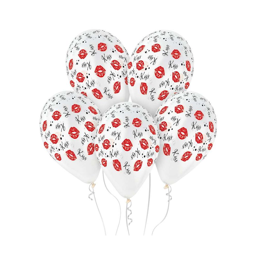 GoDan GS120-946 Premium Kiss Kiss Baloni 33 cm, 5 komada slika 1
