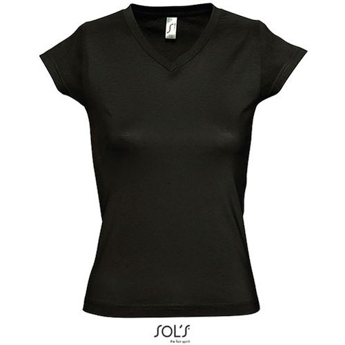 MOON ženska majica sa kratkim rukavima - Crna, 3XL  slika 5