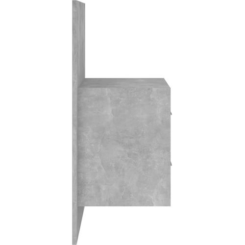 Zidni noćni ormarić siva boja betona slika 10