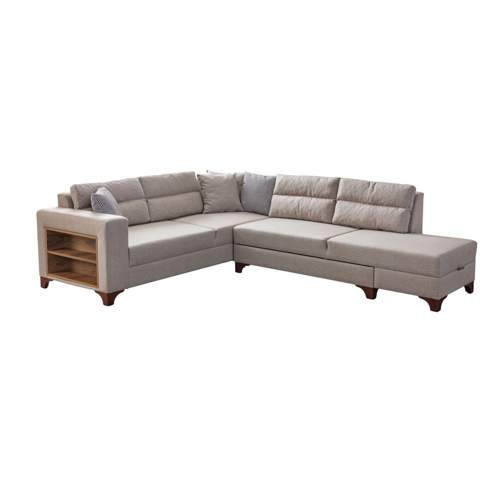 Ugaona Sofa Tloft Lijeva - boja: krem slika 10
