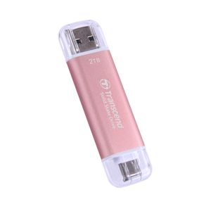 Transcend TS2TESD310P 2TB, Portable SSD, ESD310P, USB 10Gbps, Type C/ A,Pink