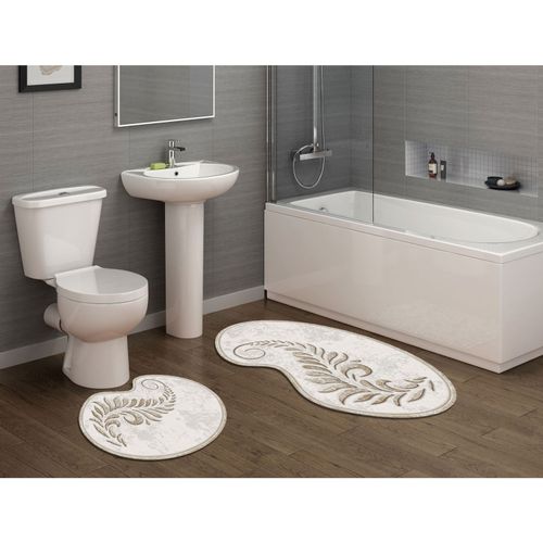 210FG41115KR Cream Bathmat Set (2 Pieces) slika 1