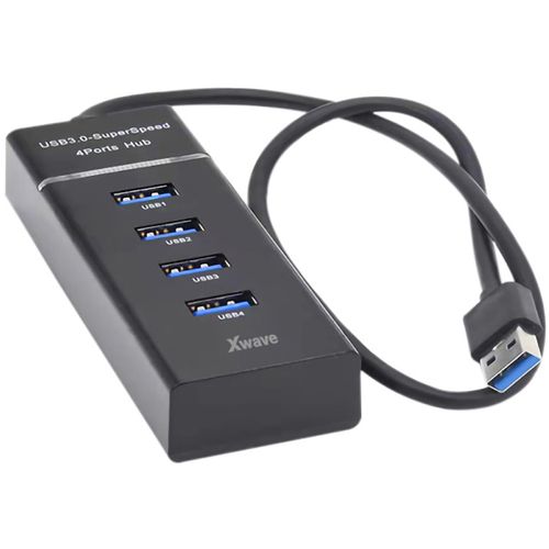 Xwave USB HUB 141 30cm,USB 4-port na USB3+3xUSB2.0 slika 1