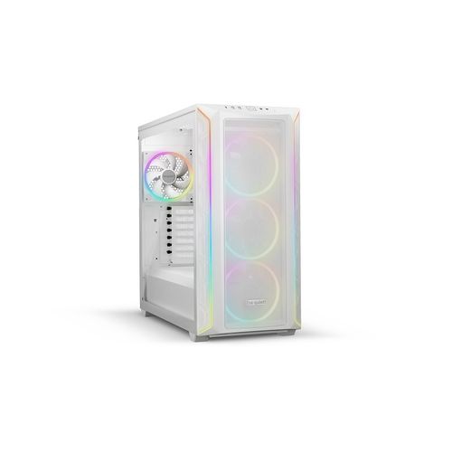 be quiet! BGW64 SHADOW BASE 800 FX White, MB compatibility: E-ATX / ATX / M-ATX / Mini-ITX, ARGB illumination, Four pre-installed be quiet! Light Wings 3 140mm PWM fans, including space for water cooling radiators up to 420mm slika 2