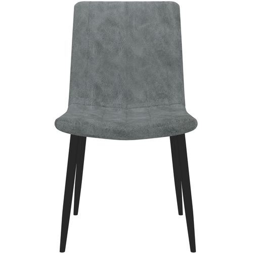 Blagovaonske stolice od umjetne kože 2 kom sive slika 18