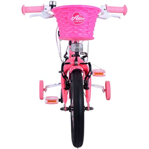 Volare Ashley dječji bicikl 14 inča roza/crveni s dvije ručne kočnice slika 7