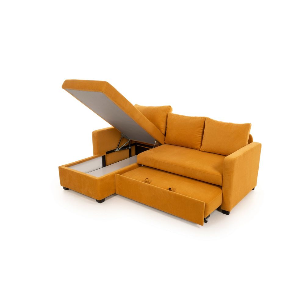 Krevetna ugaona sofa Flavia – bež slika 14
