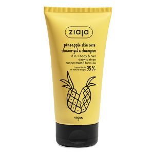 Ziaja 2u1 šampon/gel za tuširanje na bazi ananasa i kofeina 160ml