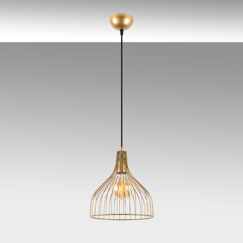 Luster "Cafu - 11566", zlatna boja slika 5