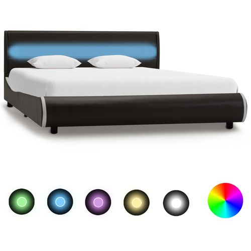 Okvir za krevet od umjetne kože LED antracit 120 x 200 cm slika 10