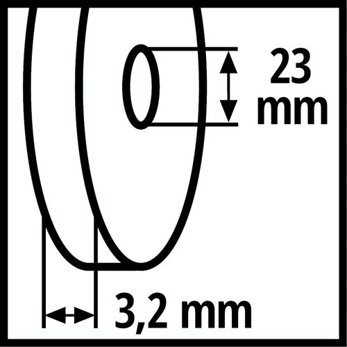 Einhell za CS 85 seriju oštrača lanaca ESS 3,2 brusna ploča 3,2mm slika 3