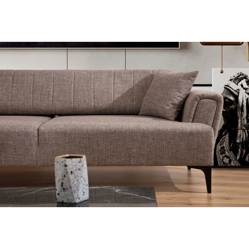 Hamlet - Light Brown Light Brown 3-Seat Sofa-Bed slika 5