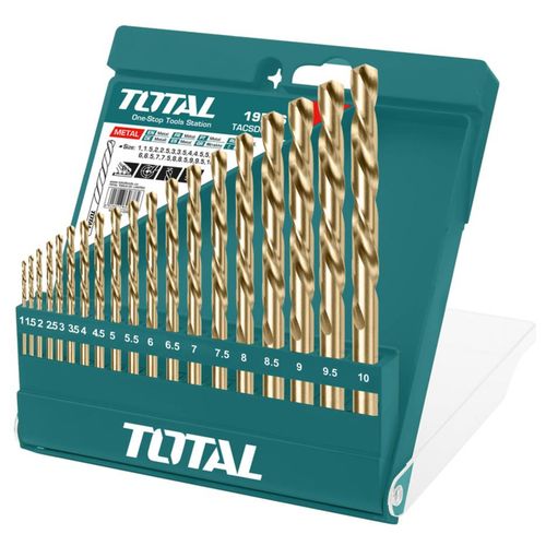 TOTAL Set burgija za metal,1-10mm TACSD0195 slika 1