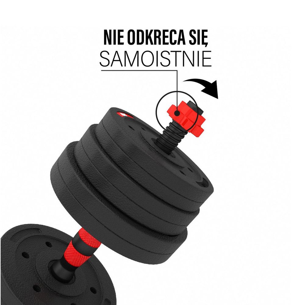 Sgp40 kompozitni set šipke i bučica 40 kg hms slika 7