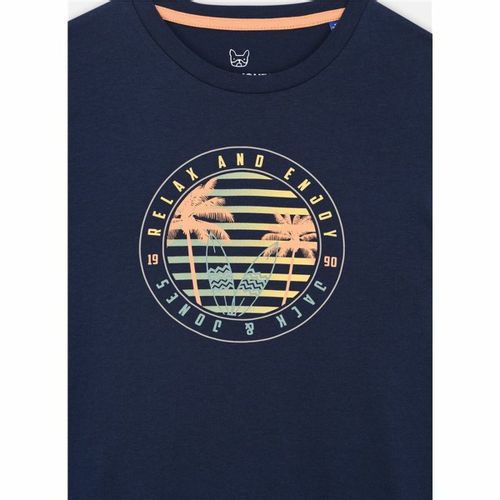 Dječja Majica Kratkih Rukava Jack & Jones Jjsummer Smu Vibe Tee - Mornarsko Plava (14 Godina) slika 3