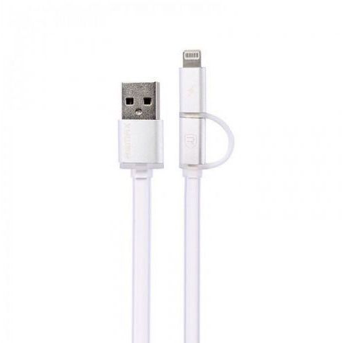 Remax DATA kabl Aurora za iPhone+ Micro beli 1m,  slika 1