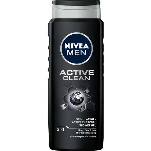 NIVEA Men Active Clean gel za tuširanje 500ml slika 1