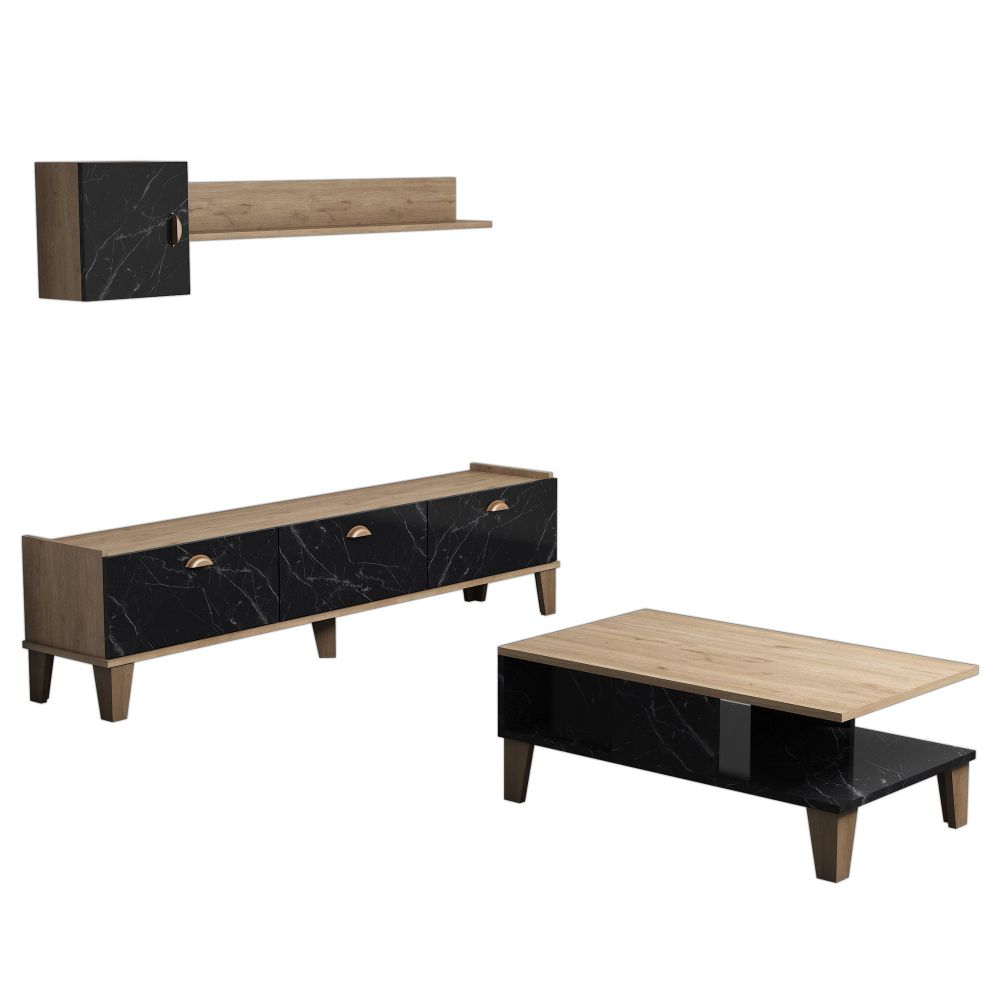 Sumer G5030 Oak Marble Set Namještaja za Dnevnu Sobu slika 4