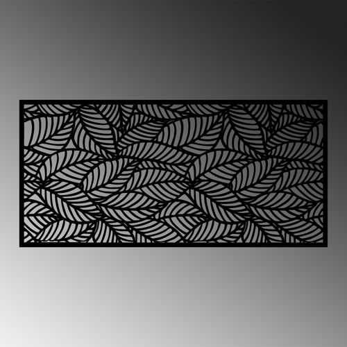 Wallity Metalna zidna dekoracija, Decorative Panel 5 - Black slika 4