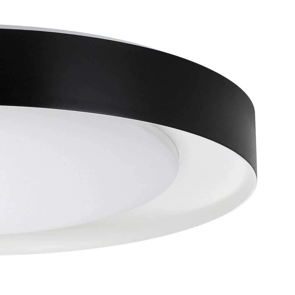Eglo plafonjera 'Laurito' - LED, 24W, 2160lm, dimabilna, daljinski upravljač, crna slika 3