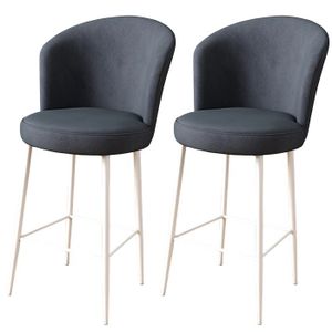 Fora - Anthracite, White Anthracite
White Bar Stool Set (2 Pieces)