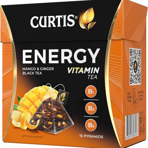 CURTIS Energy Tea - Crni čaj sa mangom i đumbirom 15x1,7g 111112 slika 3