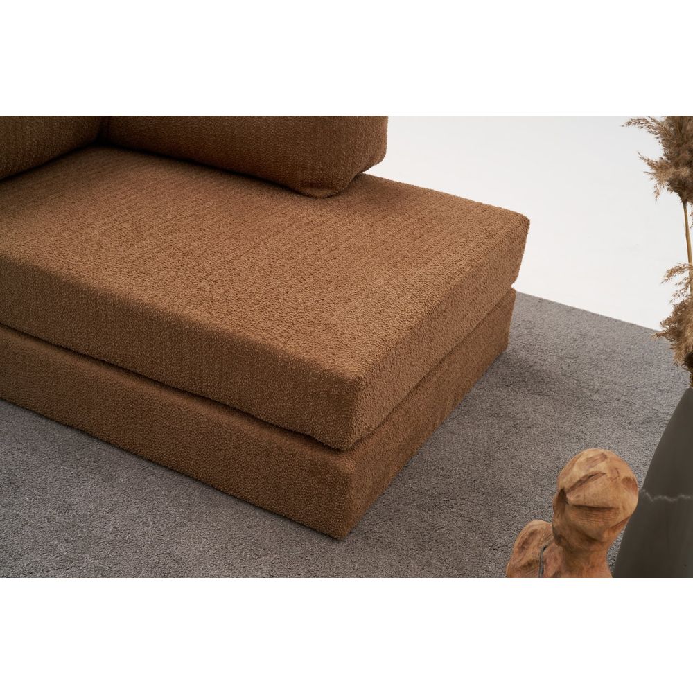 Udobna - Smeđa Ugaona Sofa slika 8