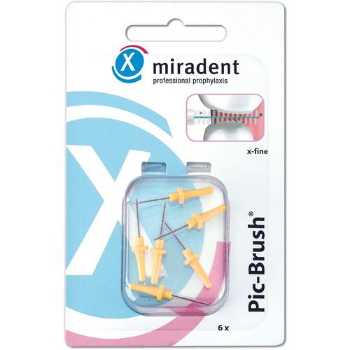 Miradent Pic-Brush, refill kit, yellow 6er slika 1