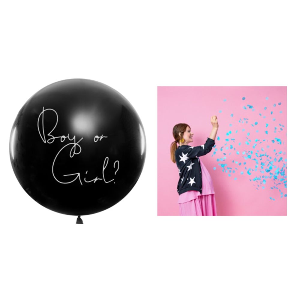 BG36-2-C Balon za otkrivanje pola bebe 100cm, Dječak slika 1