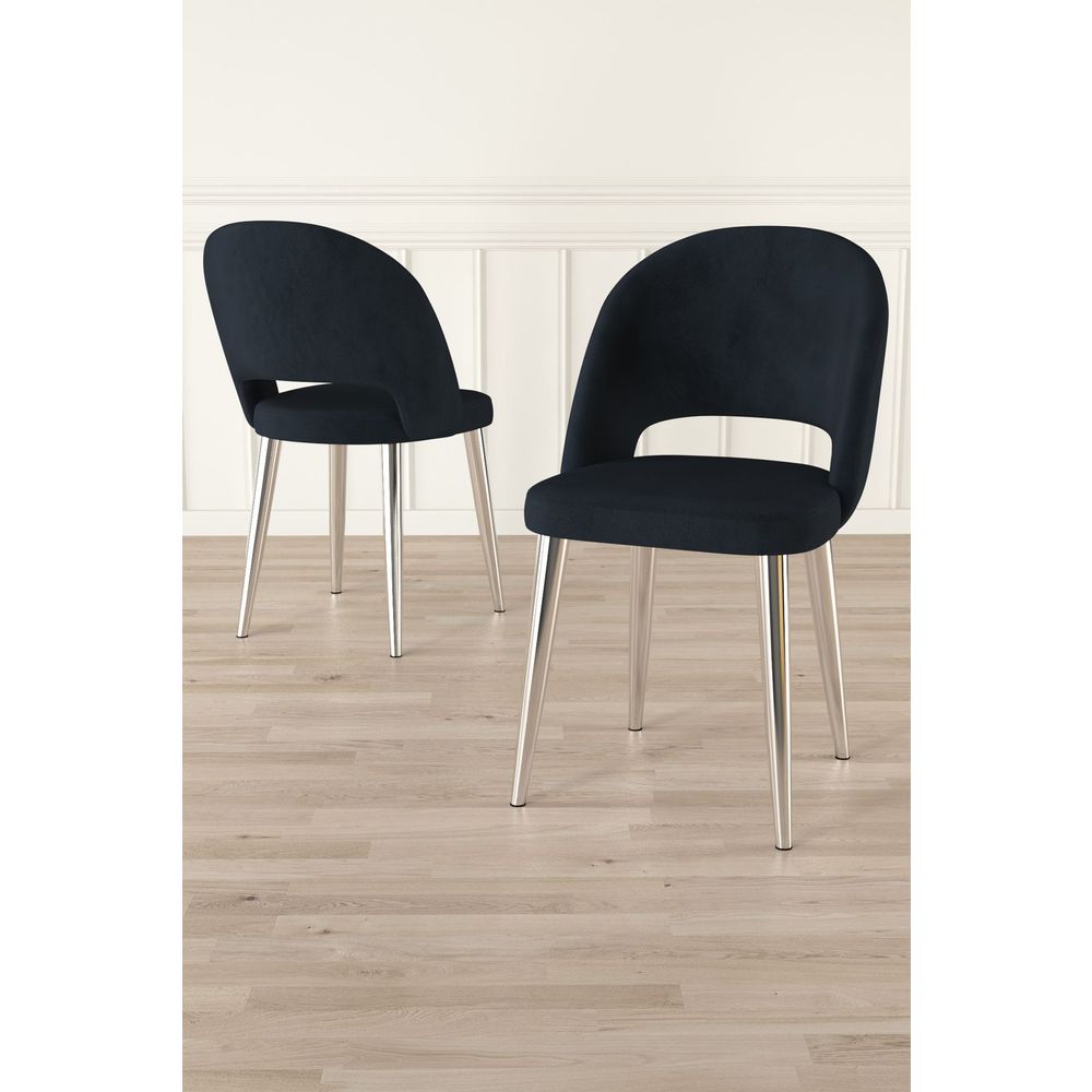Set Stolica (4 Komada) Pane - Boje: Antracit, Hrom Antracit slika 1
