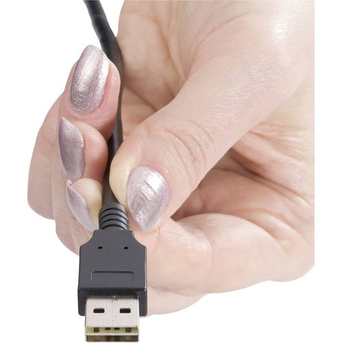 Renkforce USB kabel USB 2.0 USB-A utikač, USB-Micro-B utikač 1.80 m crna utikač primjenjiv s obje strane, pozlaćeni kontakti RF-4096110 slika 4