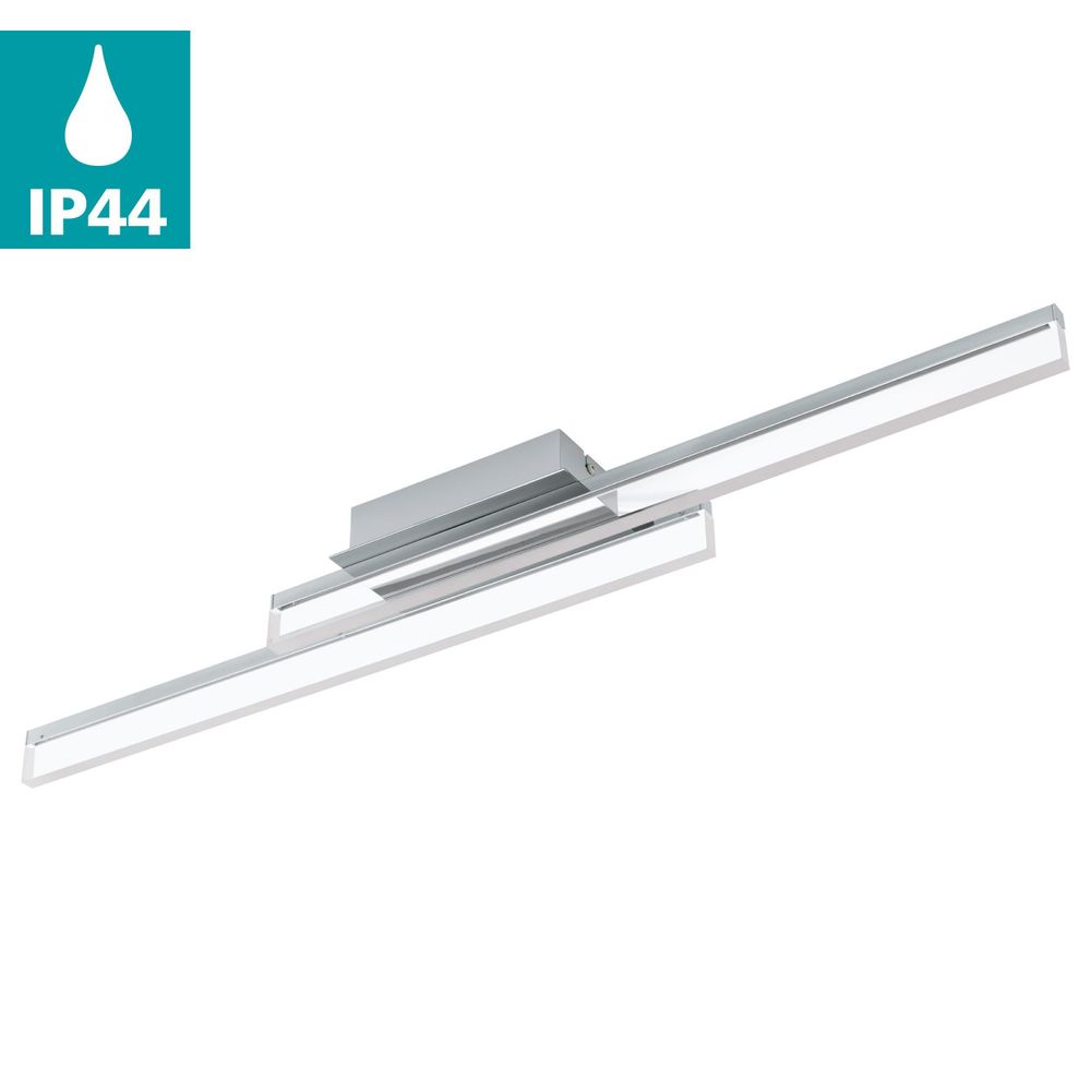 Eglo Palmital Stropna/Zidna LED Lampa, 2x10W, 2x1300lm, IP44, Krom/Prozirna slika 3