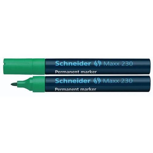 Flomaster Schneider, permanent marker, Maxx 230, 1-3 mm, zeleni slika 2