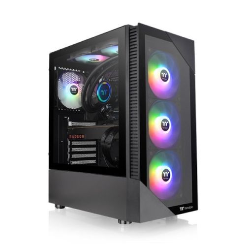 Kućište Thermaltake View 200 TG ARGB x3/Black/Win/SPCC/Tempered Glass/bez PSU slika 1