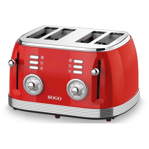 SOGO Toster Retro serija, 4 šnite, 1500W slika 3