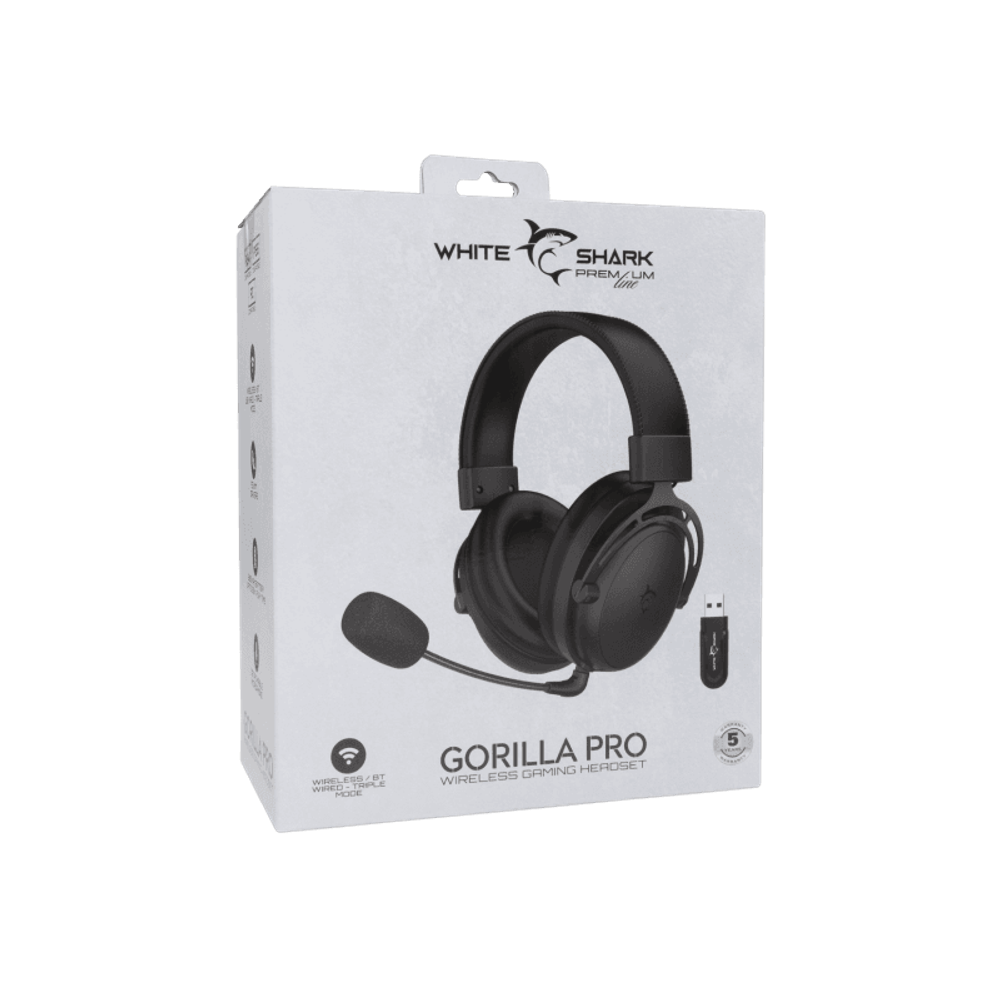 WHITE SHARK PL Slušalice WGH-2443 GORILLA PRO / Wireless, crne slika 8