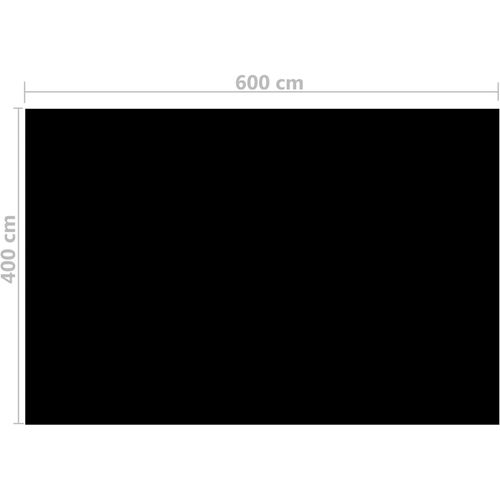 Pravokutni pokrivač za bazen 600 x 400 cm PE crni slika 11