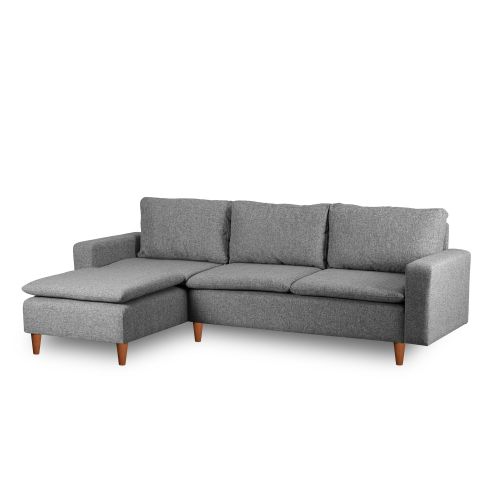 Atelier Del Sofa Kutna garnitura, Svijetlo siva, Lungo - Light Grey slika 6