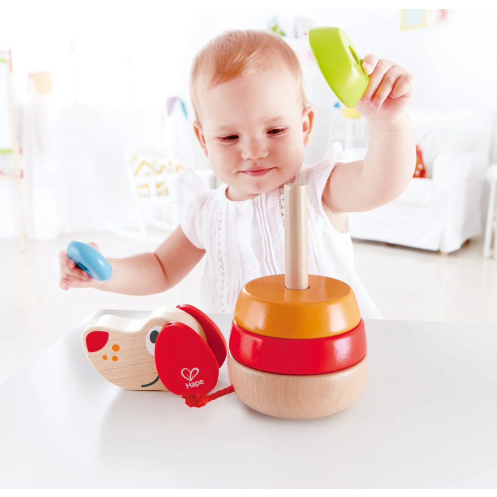 Hape Drvena igračka dindolino sa zvukom Pepe Sound Stacker E0448A  slika 3