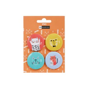 Set Miquelrius bedž sa zihericom Cat rule sortirano fi40mm 4/1 