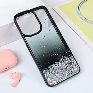 Torbica Frame Glitter za Xiaomi Redmi 13C crna