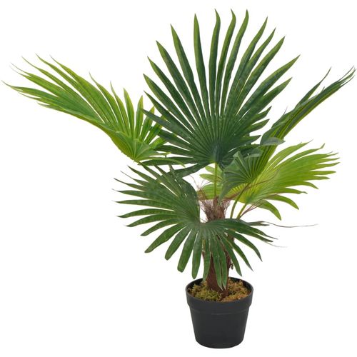 Umjetna palma s posudom zelena 70 cm slika 1