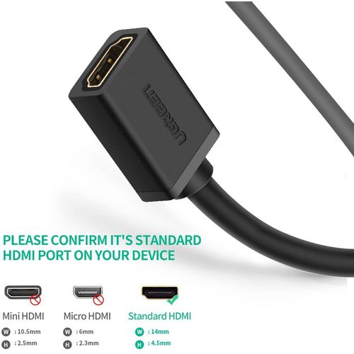 Ugreen HDMI 1.4 produžni kabel - 2m - u polietilenskoj vrećici slika 5