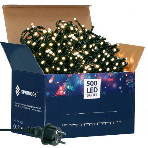 Springos božićne lampice, 500 LED, 31,5 m, toplo bijela slika 8