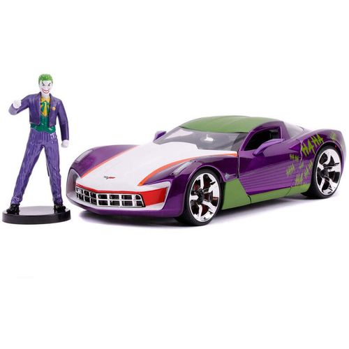 DC comics Joker Chevy Corvette Stingray 2009 auto + figura slika 2