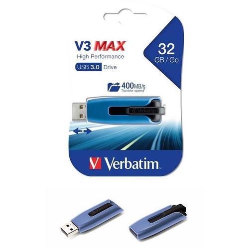 USB 32GB 3.0 (3.2 Gen 1) V3, Verbatim, plavi, V049806 slika 1