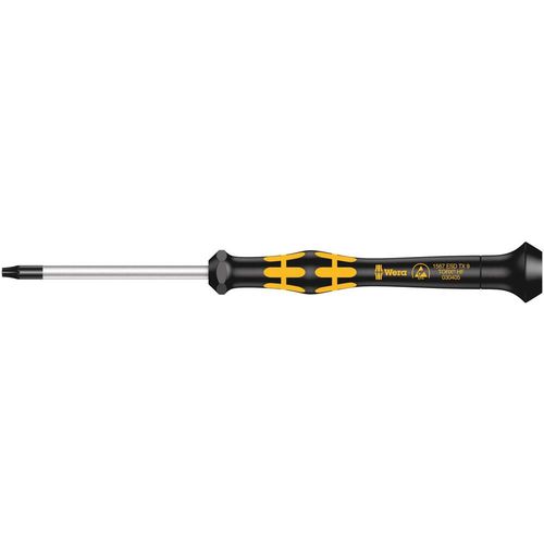 1567 TORX® HF Kraftform Mikro odvijač s funkcijom držanja, TX 9 x 60 mm Wera 1567 ESD Micro  Torx odvijač Veličina T 9 Duljina oštrice: 40 mm slika 1